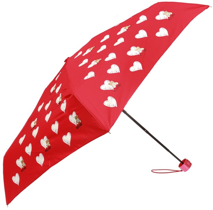 Womens Accessories Umbrellas Moschino Logo-print Umbrella in Red 