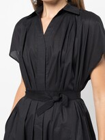 Thumbnail for your product : Adam Lippes Grosgrain-Tie Pleat-Detail Shirt Dress