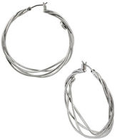 Thumbnail for your product : Kenneth Cole NEW YORK Silver-Tone Twisted Wire Hoop Earrings