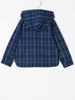 Thumbnail for your product : Knot checked hooded overshirt