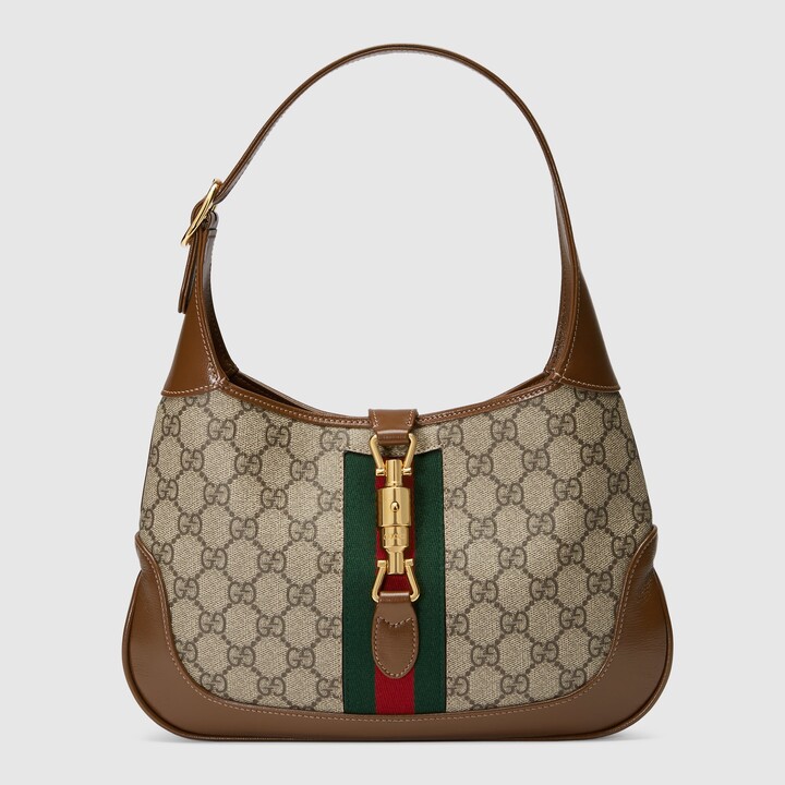 Gucci Leather Bag With Red Green Strap | ShopStyle