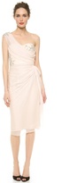 Thumbnail for your product : Marchesa One Shoulder Draped Dress