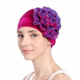 Thumbnail for your product : Pingtr Retro Turban Hat with Big Flower Ladies