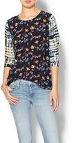 Thumbnail for your product : Piperlime Collection Mix Print Blouse
