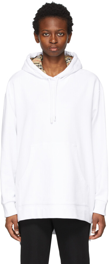 Burberry Women's White Sweatshirts & Hoodies | ShopStyle