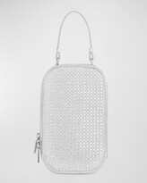 Thumbnail for your product : Rebecca Minkoff Crystal Studded Metallic Phone Crossbody Bag