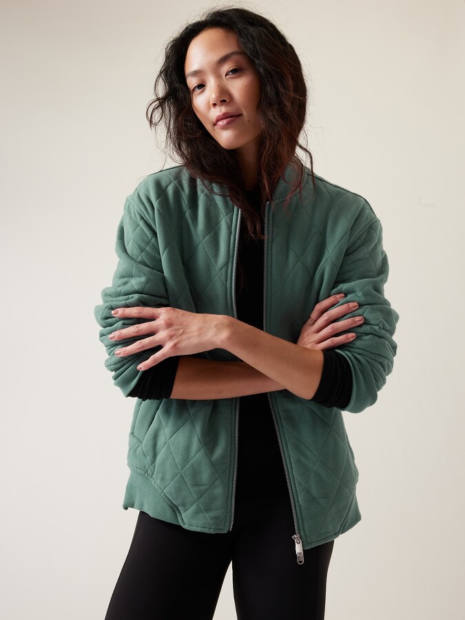 Athleta Retroplush Bomber Jacket ShopStyle