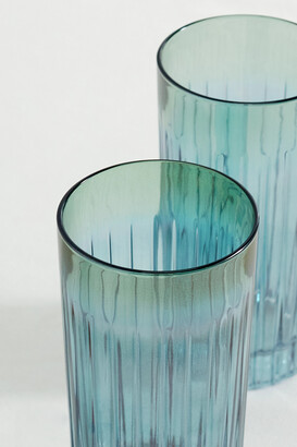 Luisa Beccaria Dégradé Set Of Two Large Glass Tumblers - Blue