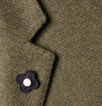 Lardini Green Slim-Fit Unstructured Wool Blazer - Men - Green