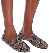 Thumbnail for your product : Gianvito Rossi Snake-print leather loafers