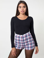 Thumbnail for your product : American Apparel Plaid Basic Tap Short