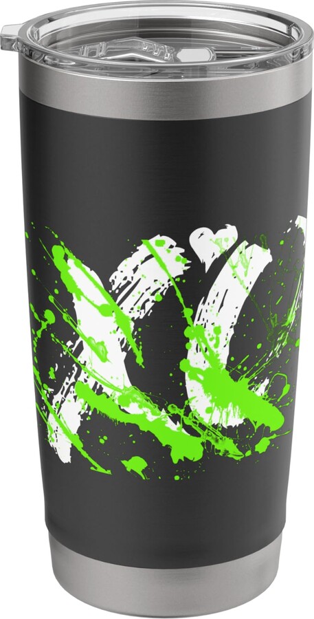 Color Match Green Graphic Tee Green XO Splash Green Graphic Stainless Steel Insulated Tumbler