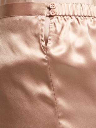 La Perla Silk Satin Pyjama Shorts - Womens - Light Pink