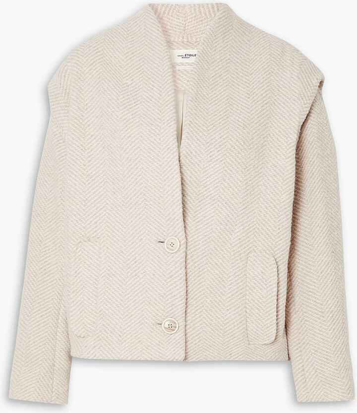 Etoile Isabel Marant Drogo herringbone woven jacket - ShopStyle