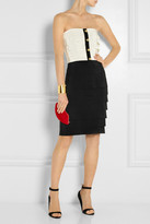 Thumbnail for your product : Moschino Tiered cotton-blend faille mini dress