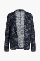 Thumbnail for your product : Majestic Filatures Camouflage-print slub linen-blend jersey blazer