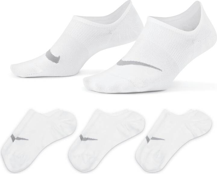Nike Women's Everyday Plus Lightweight Training Footie Socks (3 Pairs) in  White - ShopStyle