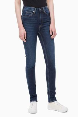 Calvin Klein Womens Jeans Blue High Rise Skinny Jean - Blue