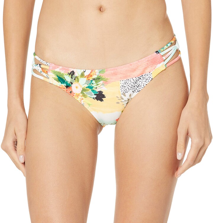 EIDON Women's Standard Updated Low Rider Mid Rise Bikini Bottom