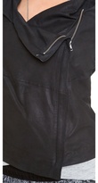 Thumbnail for your product : Muu Baa Muubaa Yogi Draped Leather Jacket