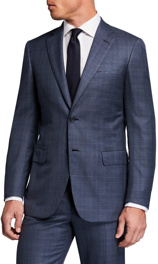 Brioni Men's Tonal Plaid Wool Suit - ShopStyle