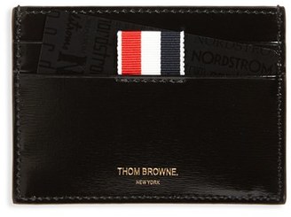 Thom Browne Men's Leather Card Case - Black