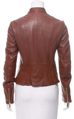 The Row Leather Moto Jacket