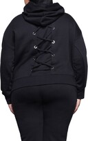 Thumbnail for your product : Good American Good Armerican Lace Back Hoodie