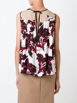 Thumbnail for your product : MSGM Floral Print Tank Top