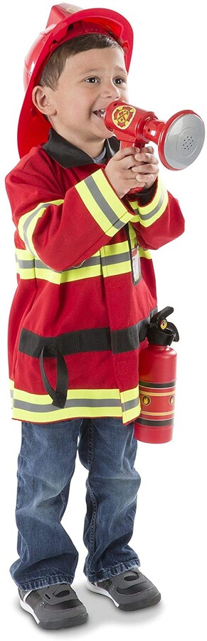 Melissa & Doug Fire Chief Role Play Costume Dress-Up Set (6 pcs)