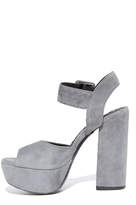 Thumbnail for your product : Alice + Olivia Lily Suede Platform Sandals