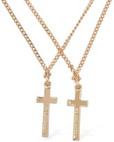 Thumbnail for your product : DSQUARED2 Jesus Double Chain Necklace