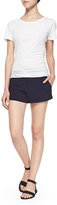 Thumbnail for your product : Thakoon Button-Front Herringbone Shorts