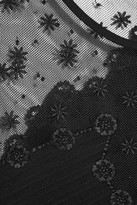 Thumbnail for your product : Temperley London Deneuve tulle-paneled silk crepe de chine top