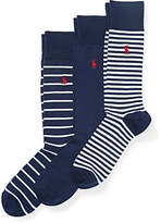 Thumbnail for your product : Ralph Lauren Striped Trouser Sock 3-Pack