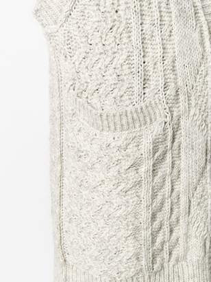 MM6 MAISON MARGIELA sleeveless knit cardigan