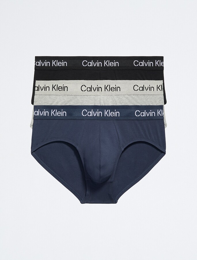  Calvin Klein Mens Cotton Stretch 3-Pack Hip Brief