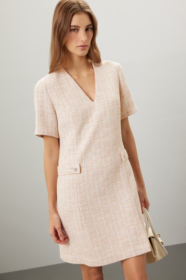 Destena Dress White-cream-print