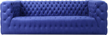 Pasargad Vicenza 89.37'' Velvet Tufted Sofa