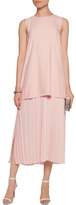 Thumbnail for your product : Adam Lippes Layered Cotton And Silk-Blend Georgette Midi Dress