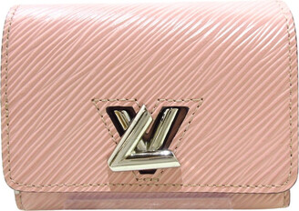 LOUIS VUITTON Wallet Portefeuille Clapton Logo N64447 Damier Magnolia Pink  Brown