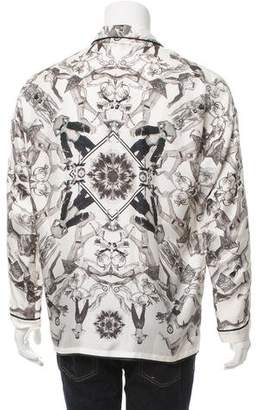 Versace Abstract Print Pajama Shirt