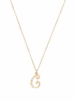 Thumbnail for your product : Alex Monroe 18kt yellow gold Enchanted Twig Alphabet C letter necklace