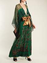 Thumbnail for your product : Zandra Rhodes Summer Collection The 1973 Field Of Lilies Gown - Womens - Green