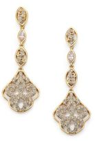 Thumbnail for your product : Adriana Orsini Garden Gate Pavé Crystal Triple-Drop Earrings/Goldtone