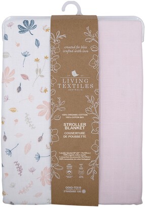 Living Textiles Botanical Organic Cotton Stroller Blanket