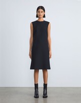 Thumbnail for your product : Lafayette 148 New York Wool Silk Crepe Keyhole Back Shift Dress