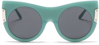 Stella McCartney Cat eye acetate round sunglasses