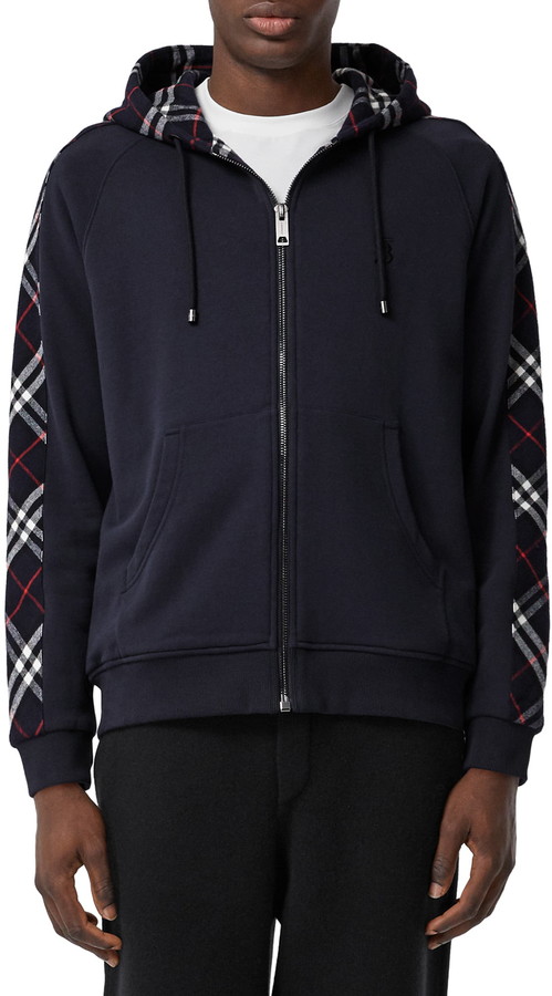 burberry fordson zip hooded sweatshirt