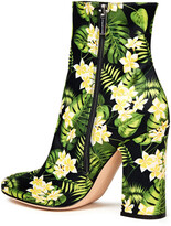 Thumbnail for your product : Gianvito Rossi Shelly Floral-print Satin Ankle Boots